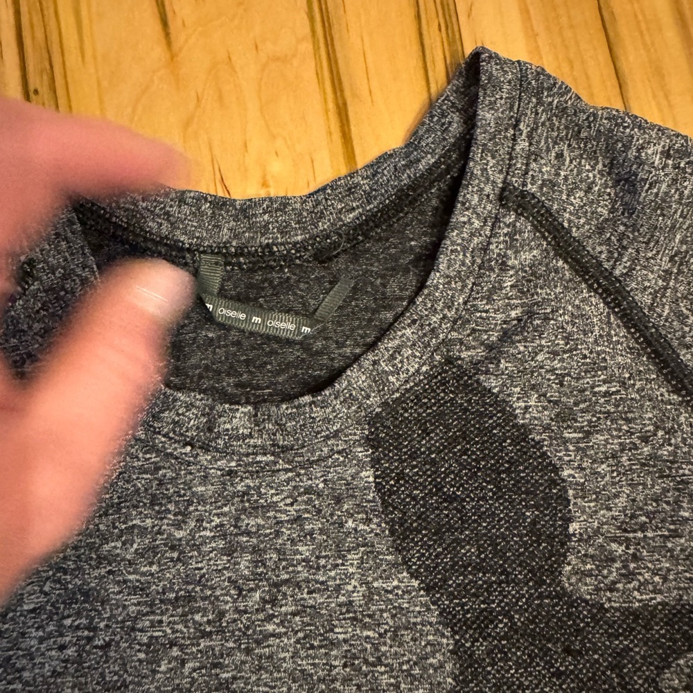 Heather Charcoal Bird Print Tee - Picture 4 of 5